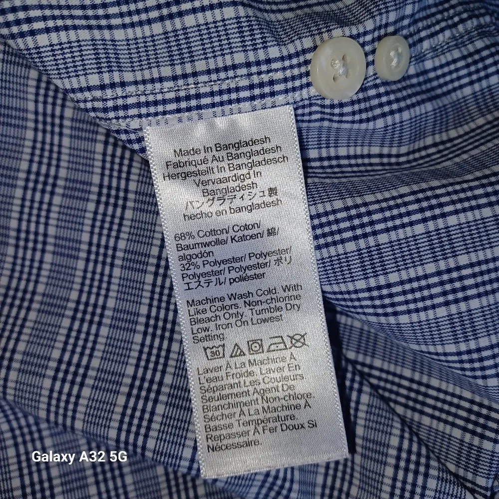 J. Crew Men's Size L  Gray Patterned Button Down Shirt